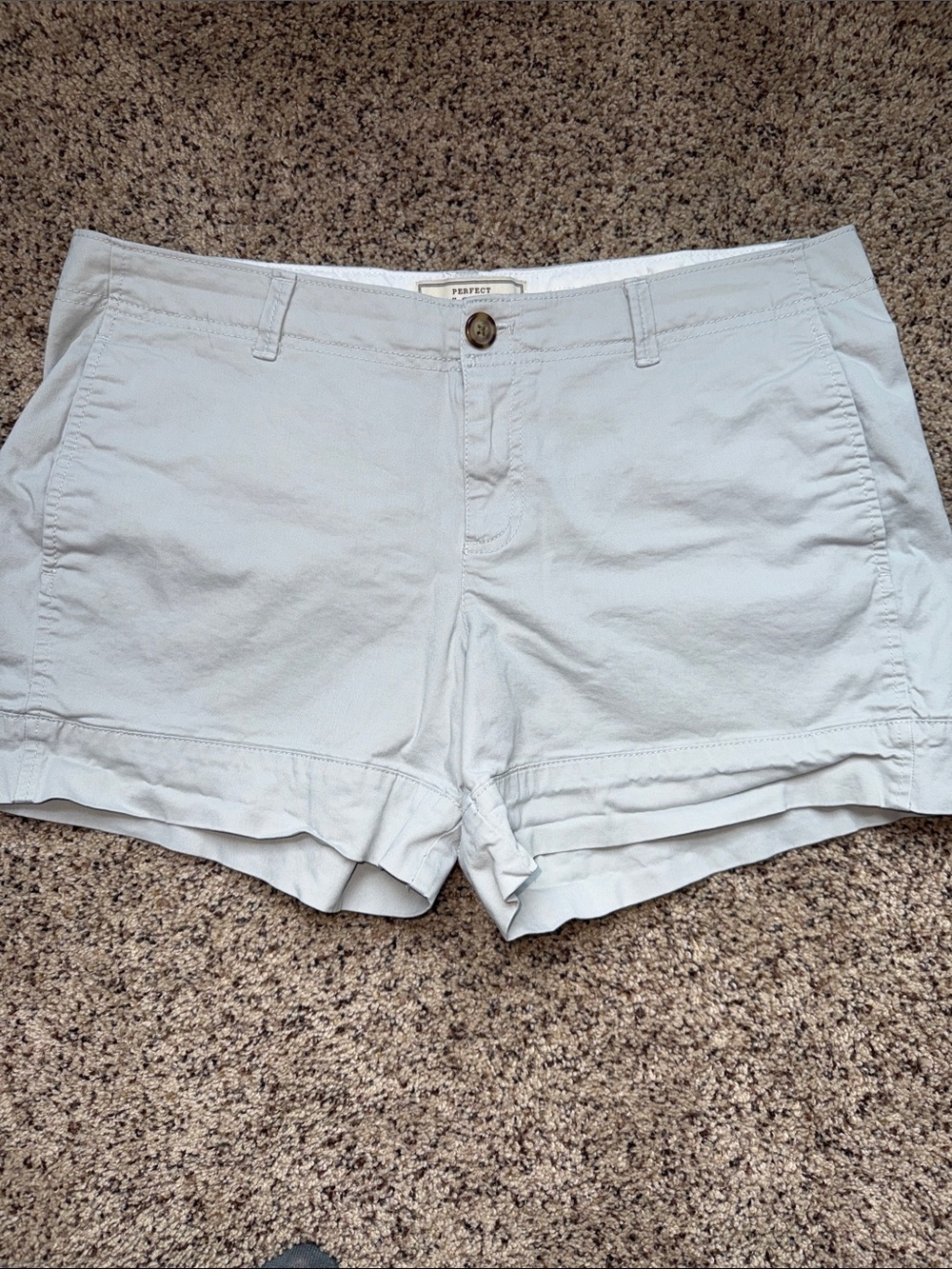 Old Navy Favorite Khakis Perfect Shorts Grey Size 12